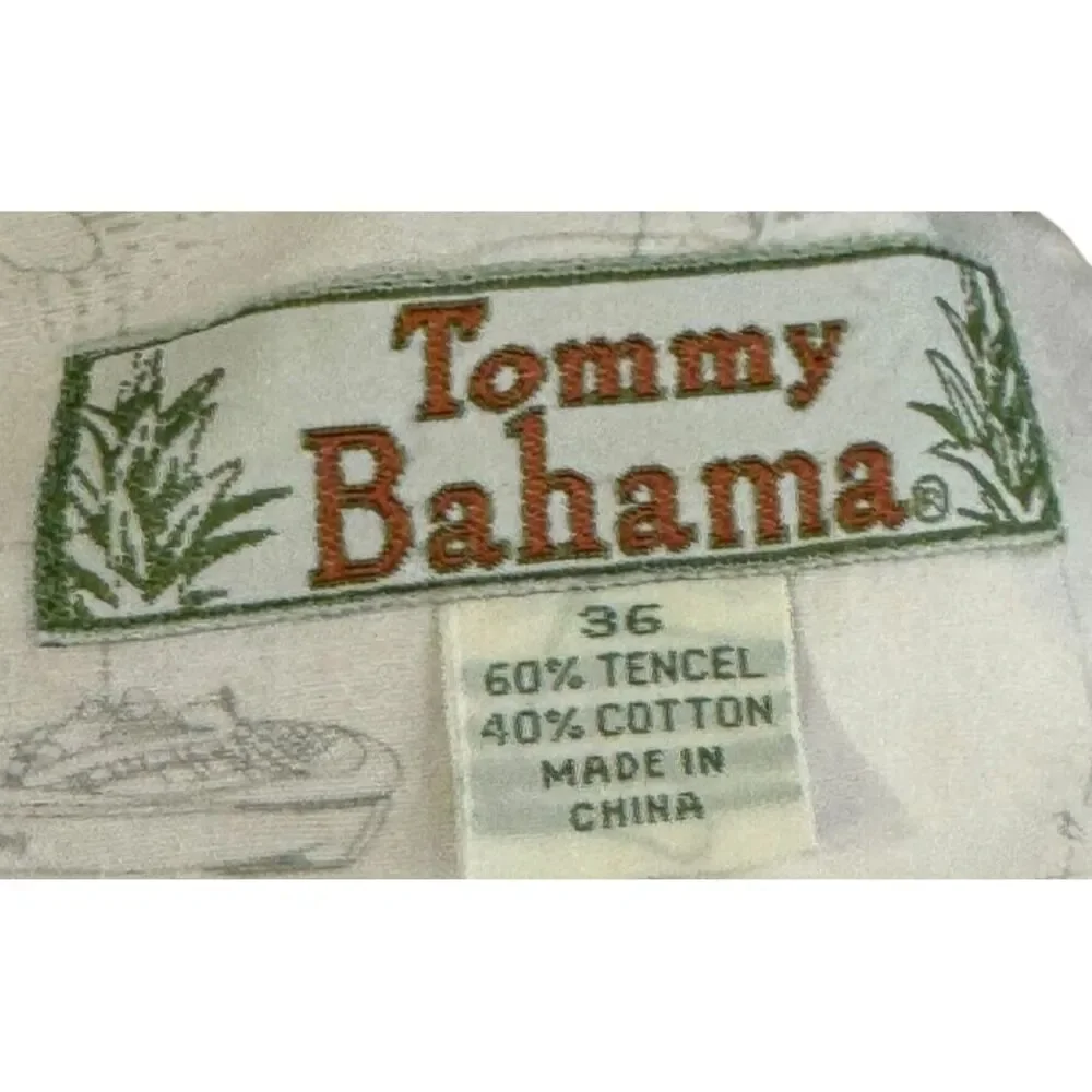 Tommy Bahama Men's Pants Chino Pleated Hi-Rise Straight Leg Relax Beige Size 36‎